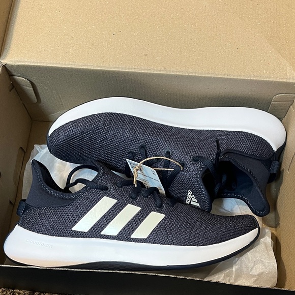 Adidas Cloudfoam Pure SPW Dark Blue Knit Sneakers New with box - Picture 5 of 8